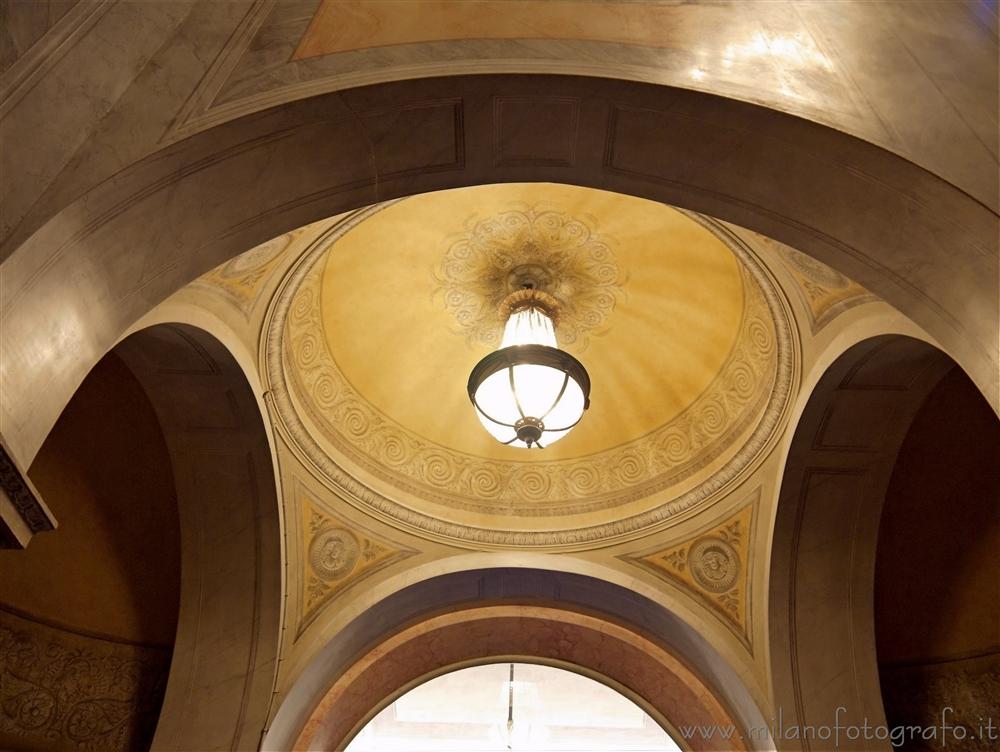 Milan (Italy) - Detail inside the Gallerie d'Italia in Scala Square